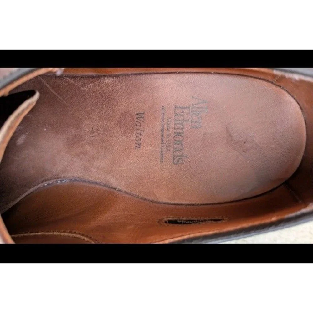 Allen Edmonds Walton Shoes Mens Size 9 D US, Brown - Grain leather finish RARE